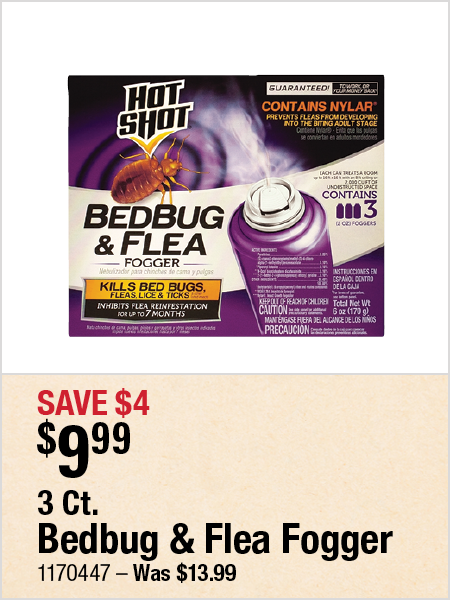 3 Ct. Bedbug & Flea Fogger